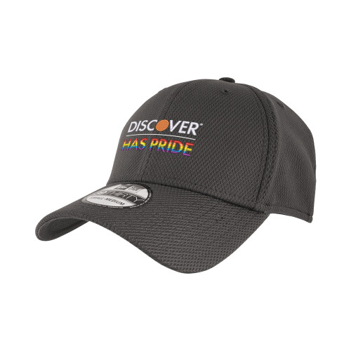  New Era Charcoal Diamond Era 39Thirty Stretch Fit Hat - Pride Logo Stacked