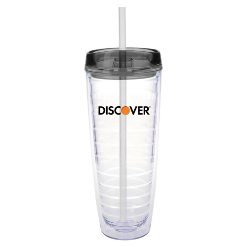  Tritan Double Wall Tumbler w/Charcoal Top 26oz - Discover