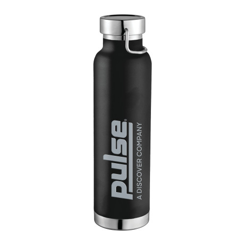  Thor Copper Vacuum Insulated Black Bottle 22oz - Pulse Engraved