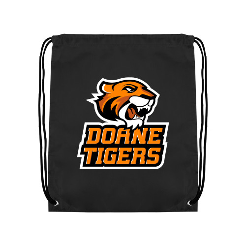  Black Drawstring Backpack - Thomas Doanes Tigers