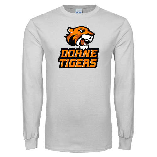  White Long Sleeve T Shirt - Thomas Doanes Tigers