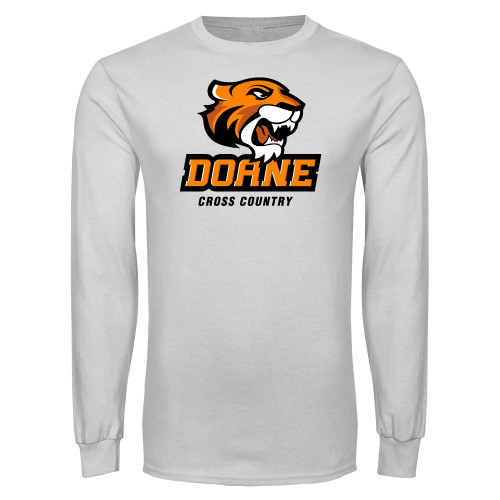  White Long Sleeve T Shirt - Cross Country