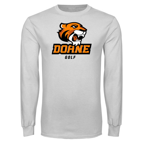  White Long Sleeve T Shirt - Golf