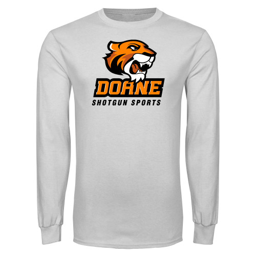  White Long Sleeve T Shirt - Shotgun Sports