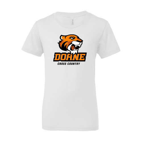  Bella + Canvas Youth White Jersey T Shirt - Cross Country