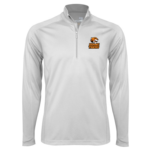  Syntrel White Interlock 1/4 Zip - Thomas Doanes Tigers