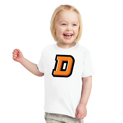  Toddler White T Shirt - Stylized D