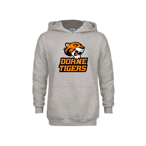  Youth Grey Fleece Hood - Thomas Doanes Tigers