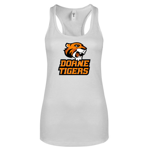  Next Level Racerback Tank White - Thomas Doanes Tigers