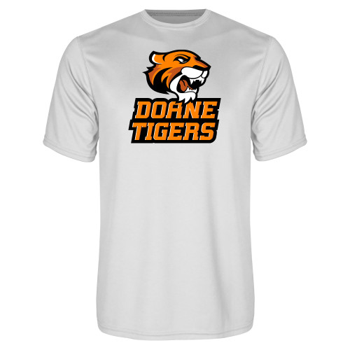  White Performance Tee - Thomas Doanes Tigers