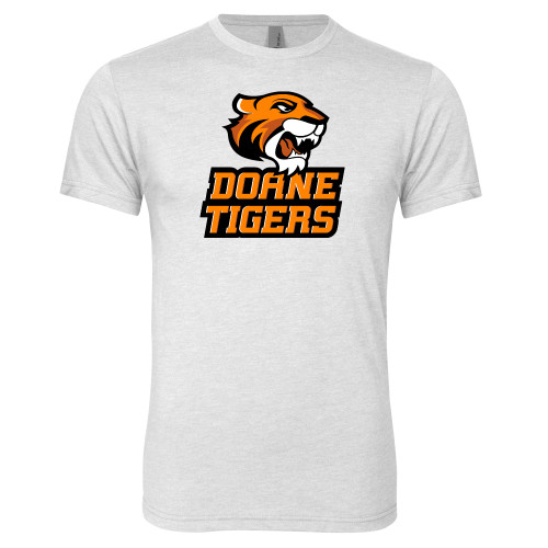  Next Level Heather White Triblend Tee - Thomas Doanes Tigers