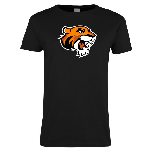  Womens Black Short Sleeve Tee - Thomas Tiger Head