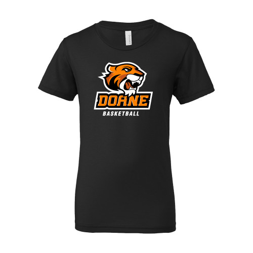  Bella + Canvas Youth Black Jersey T Shirt - Basketball