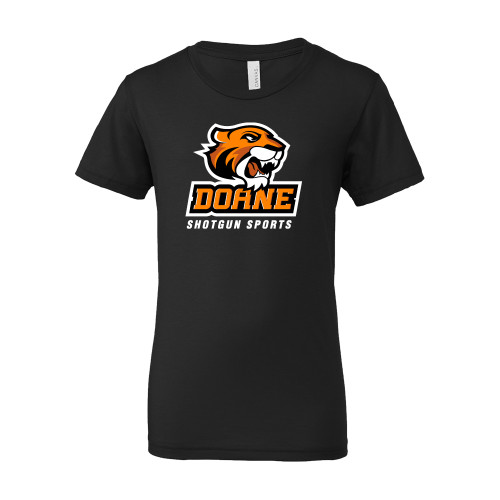  Bella + Canvas Youth Black Jersey T Shirt - Shotgun Sports