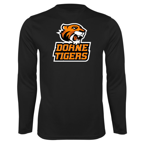  Black Performance Long Sleeve Shirt - Thomas Doanes Tigers