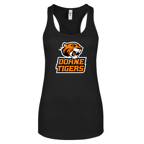  Next Level Womens Black Racerback Tank  - Thomas Doanes Tigers