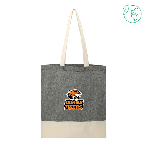  Split Recycled Black Cotton Twill Convention Tote - Thomas Doanes Tigers