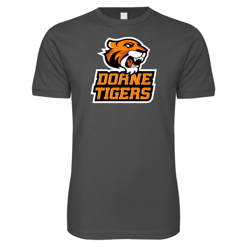  Next Level Charcoal SoftStyle T Shirt - Thomas Doanes Tigers
