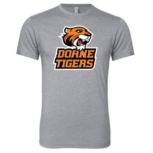  Next Level Heather Grey Triblend Tee - Thomas Doanes Tigers