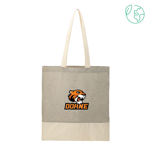  Split Recycled Grey Cotton Twill Convention Tote - Thomas Doane