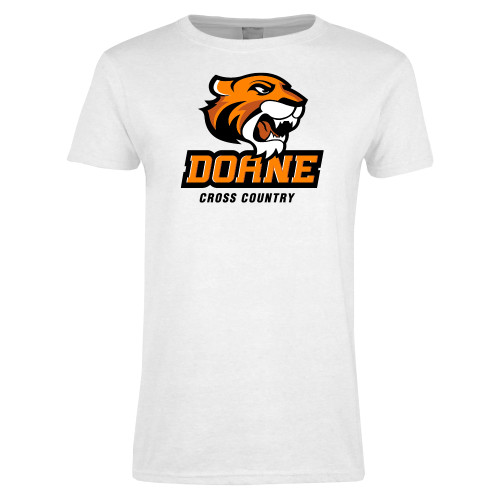  Womens White Short Sleeve Tee - Cross Country