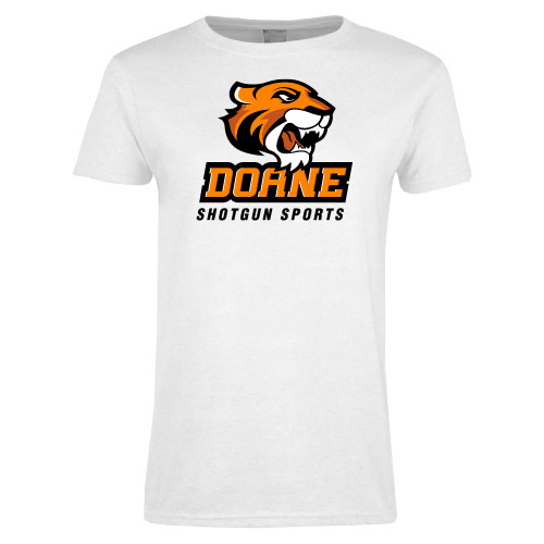  Womens White Short Sleeve Tee - Shotgun Sports