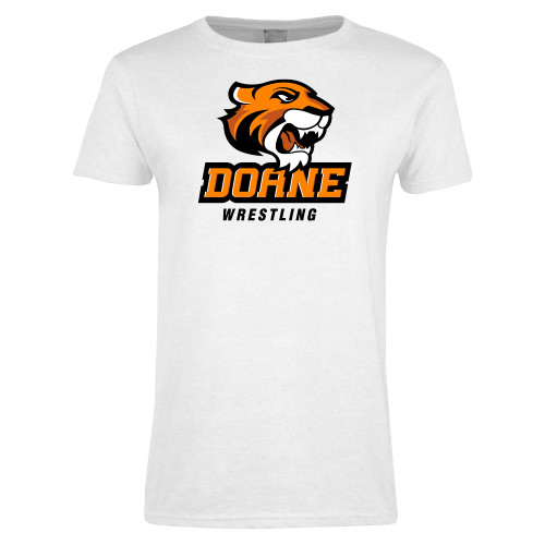  Womens White Short Sleeve Tee - Wrestling