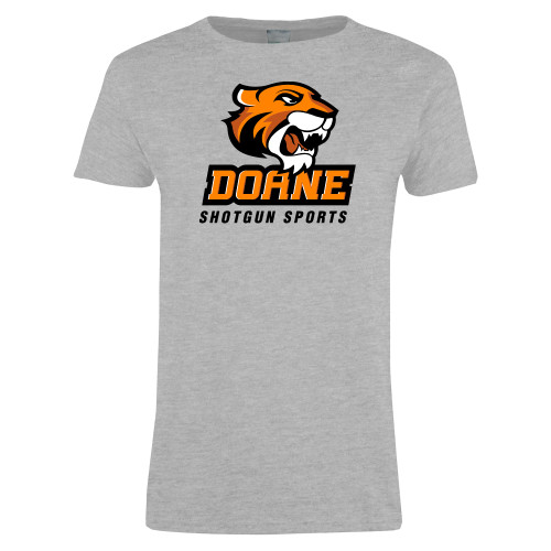  Womens Grey Short Sleeve Tee - Shotgun Sports