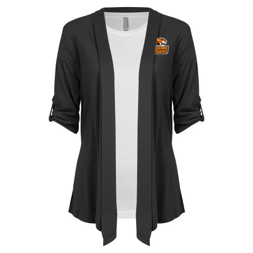  Womens Grey Drape Front Cardigan Sweater - Thomas Doanes Tigers