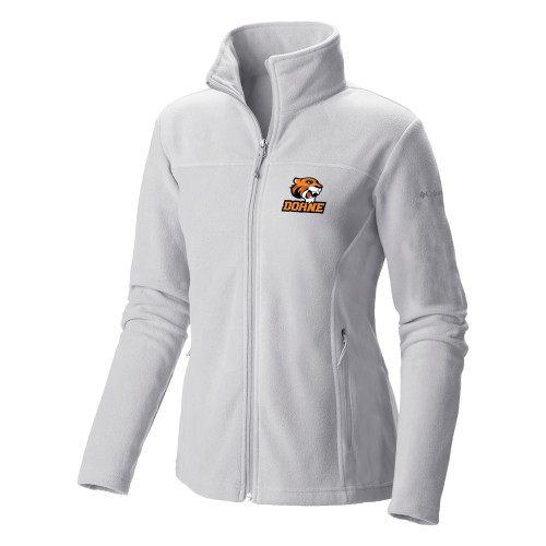  Columbia Womens Full Zip White Fleece Jacket - Thomas Doane