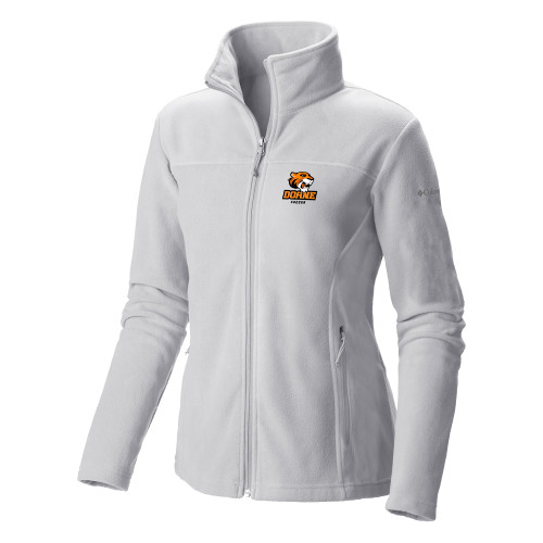  Columbia Womens Full Zip White Fleece Jacket - Soccer