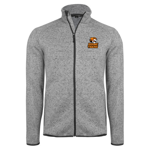 Doane Univ Grey Heather Sweater Fleece Jacket