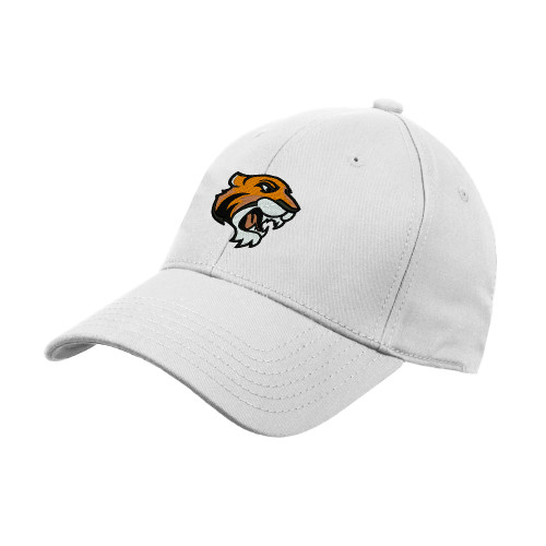 White Structured Adjustable Pro Style Hat - Thomas Tiger Head