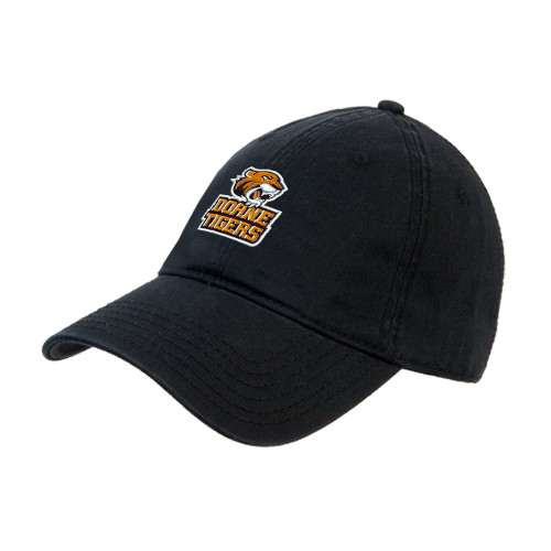  Black Unstructured Adjustable Low Profile Hat - Thomas Doanes Tigers