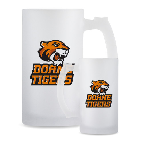  Full Color Decorative Frosted Glass Mug 16oz - Thomas Doanes Tigers