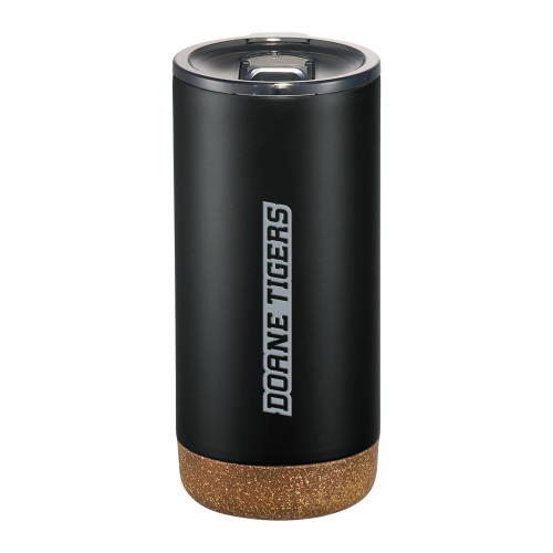  Valhalla Vacuum Insulated Black Tumbler 16oz - Doane Tigers Engraved