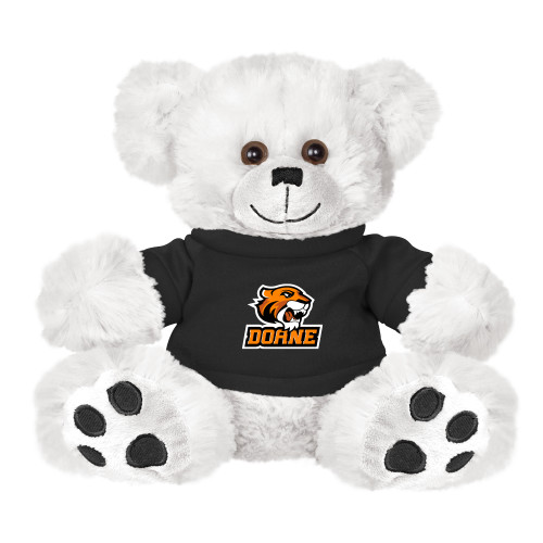  Plush Big Paw 8 1/2 inch White Bear w/Black Shirt - Thomas Doane