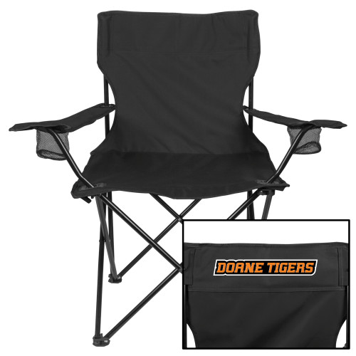  Deluxe Black Captains Chair - Doane Tigers