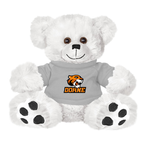  Plush Big Paw 8 1/2 inch White Bear w/Grey Shirt - Thomas Doane