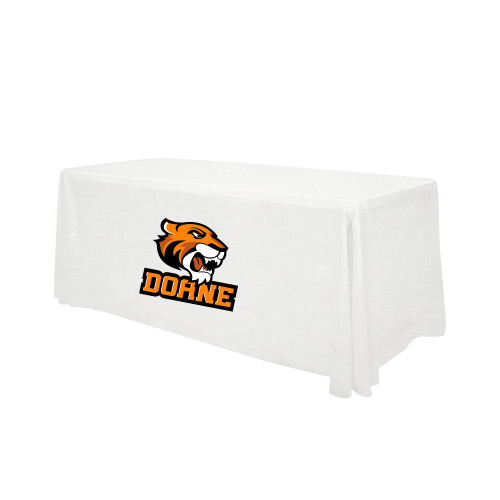 Doane Univ White 6 foot Table Throw