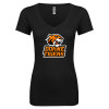 Thumbnail image for  Next Level Womens Black Ideal V Tee