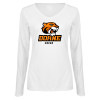 Thumbnail image for  Womens White Long Sleeve V Neck Tee 