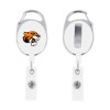 Thumbnail image for  White Oval Retractable Badge Holder w/Clip