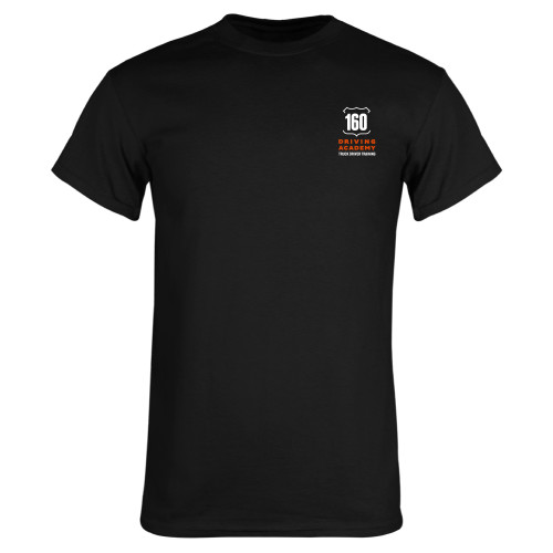  Black T Shirt - 160 Driving Academy Vertical Mark