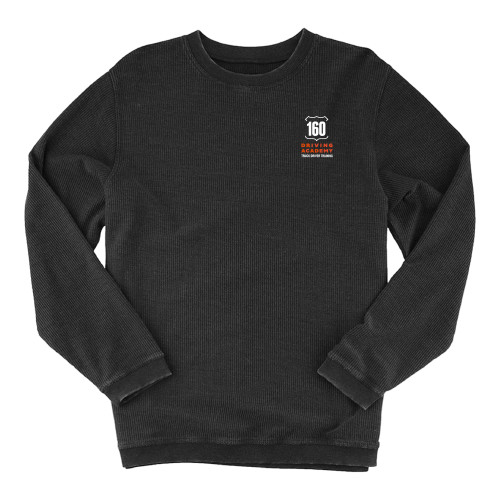 Boxercraft Womens Black Corded Crew - 160 Driving Academy Vertical Mark