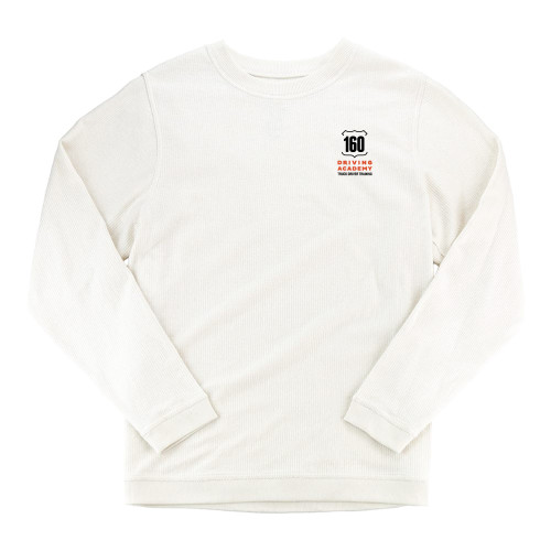  Boxercraft Womens Cream Corded Crew - 160 Driving Academy Vertical Mark