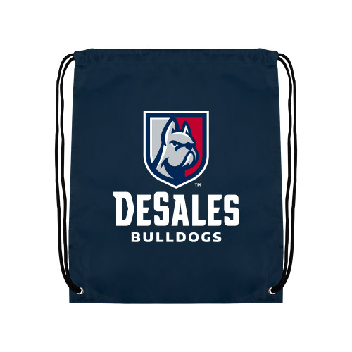  Navy Drawstring Backpack - Primary Logo