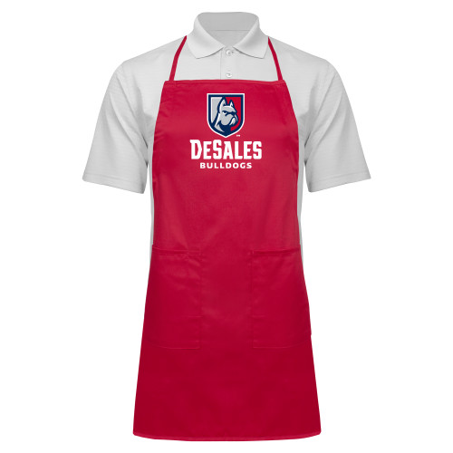  Full Length Red Apron - Primary Logo