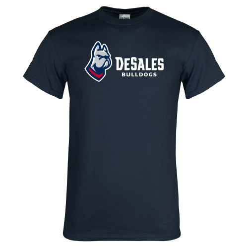  Navy T Shirt - DeSales Bulldogs w/ Bulldog Head