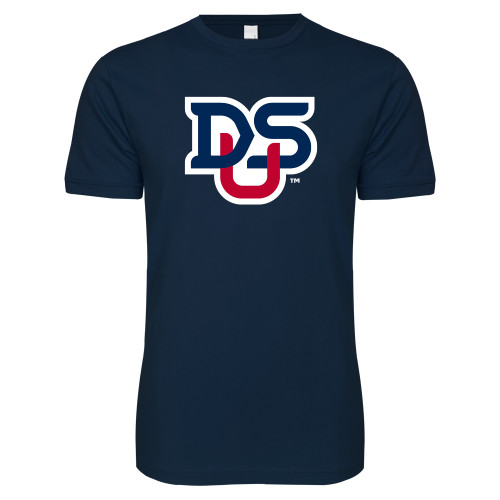  Next Level Navy SoftStyle T Shirt - DSU Ligature